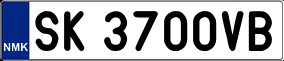 Truck License Plate